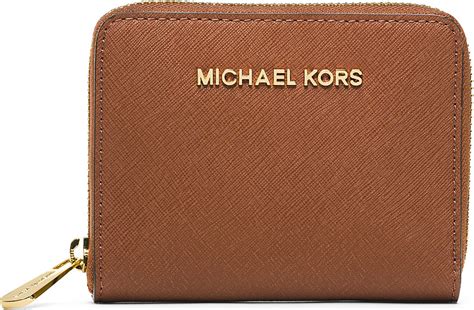 michael kors dark brown leather wallet|michael kors small wallet sale.